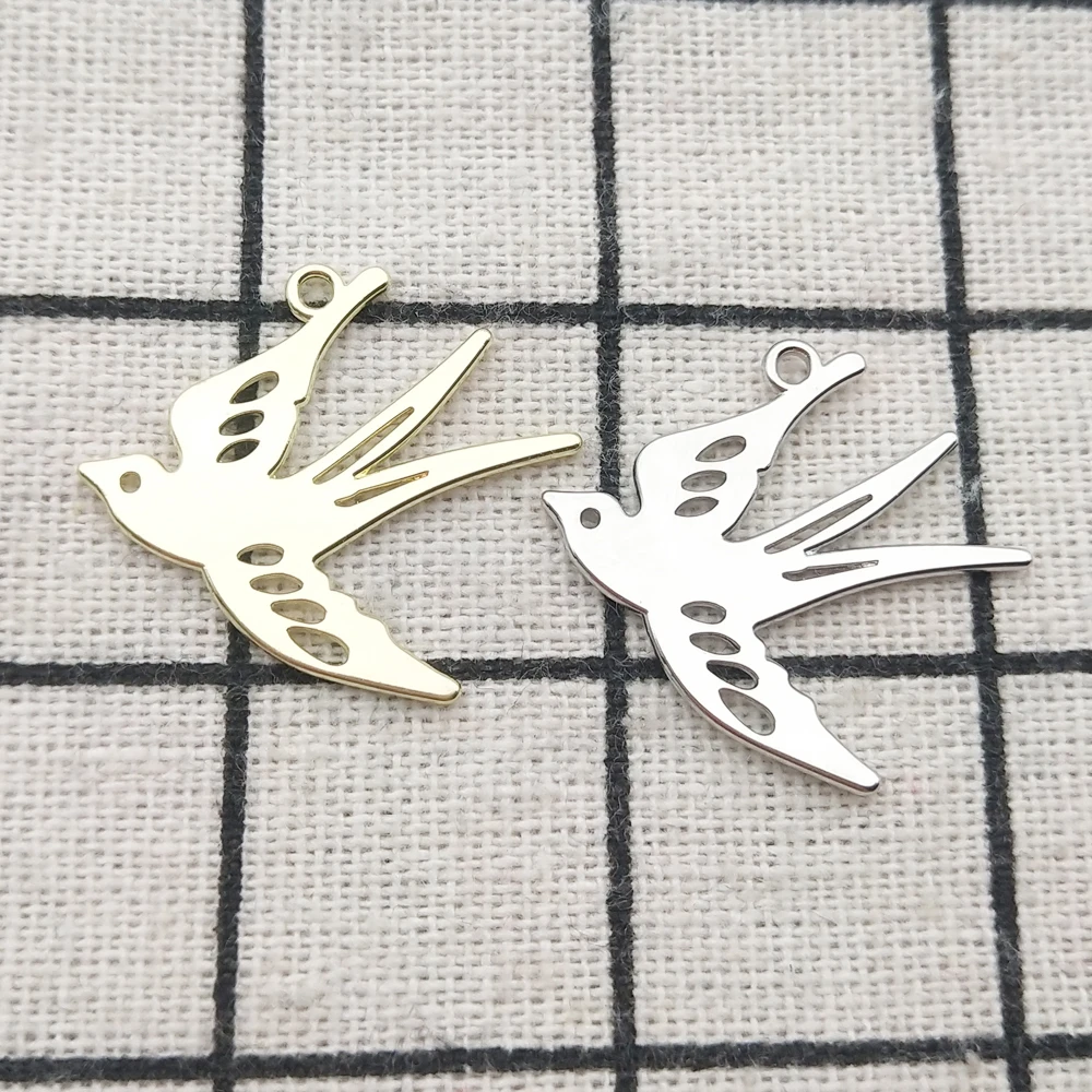 

10pcs Bird Charm for Jewelry Making Necklace Pendant Bracelet Keychain Earring Gift for Women Accessories