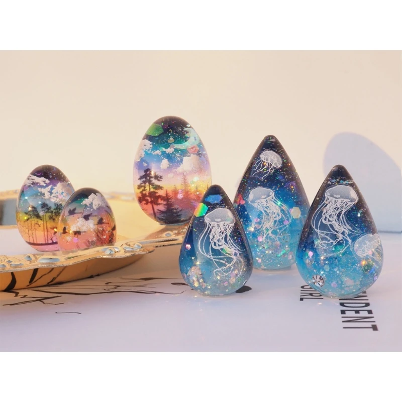 

Формы для украшений «сделай сам», формы для рукоделия, формы для смолы, силиконовый материал в форме капли воды/яйца, аксессуары для рукоделия «сделай сам»