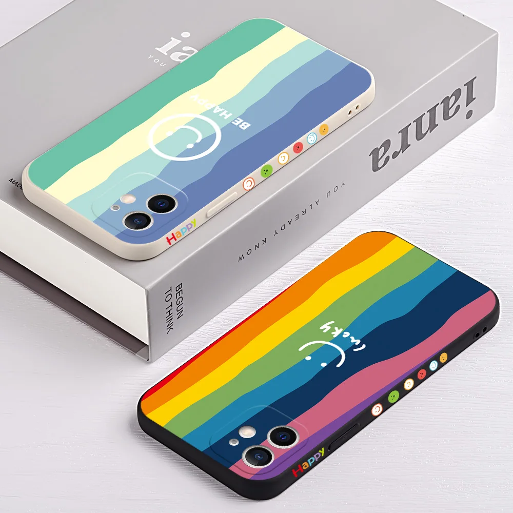 Чехол для телефона Huawei P50 P40 P30 P20 Pro чехол с боковым улыбкой P10 P9 Lite Защитная крышка