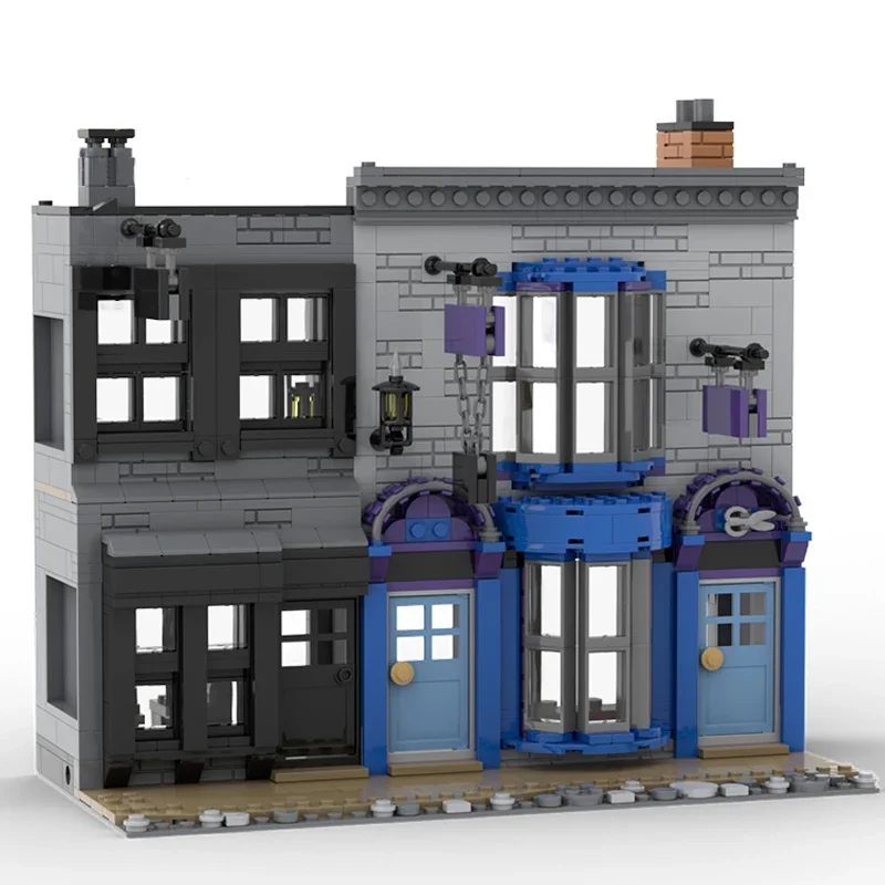 Конструктор Bricklink MOC из магического фильма переулок наборы для утечки Уличный дом