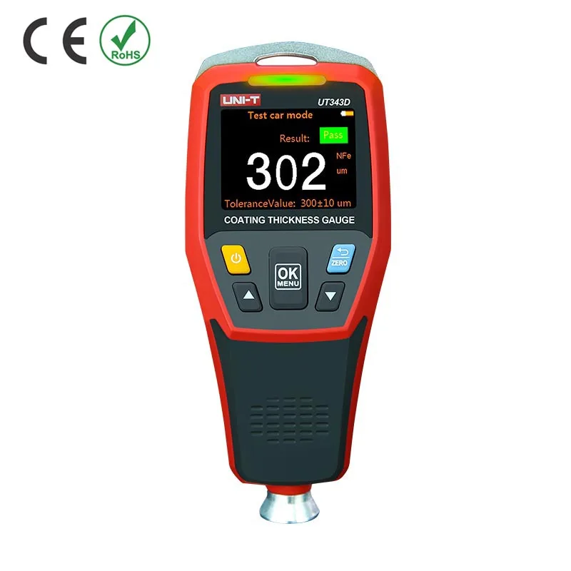 

UNI-T UT343D Coating Thickness Gauge Automobile Paint Detector Used Car Paint Thickness Measuring Instrument