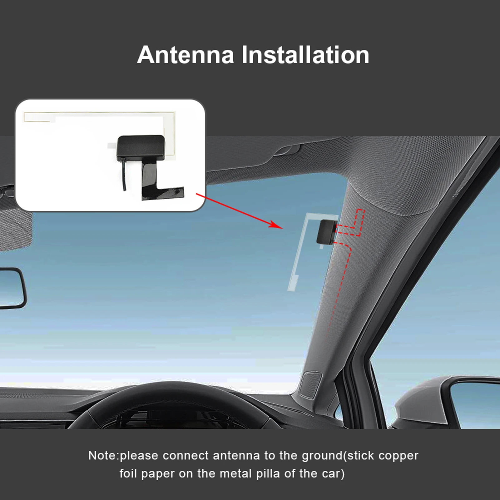 

Car DAB Digital Radio Box Strong Signal Car Kit Digital Audio Broadcast With Antenna Easy To Install DAB Digital Radio Box With