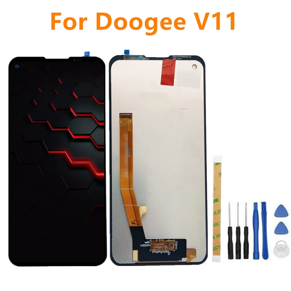 ЖК-дисплей в сборе для ремонта смартфонов Doogee V11 6,39 дюйма