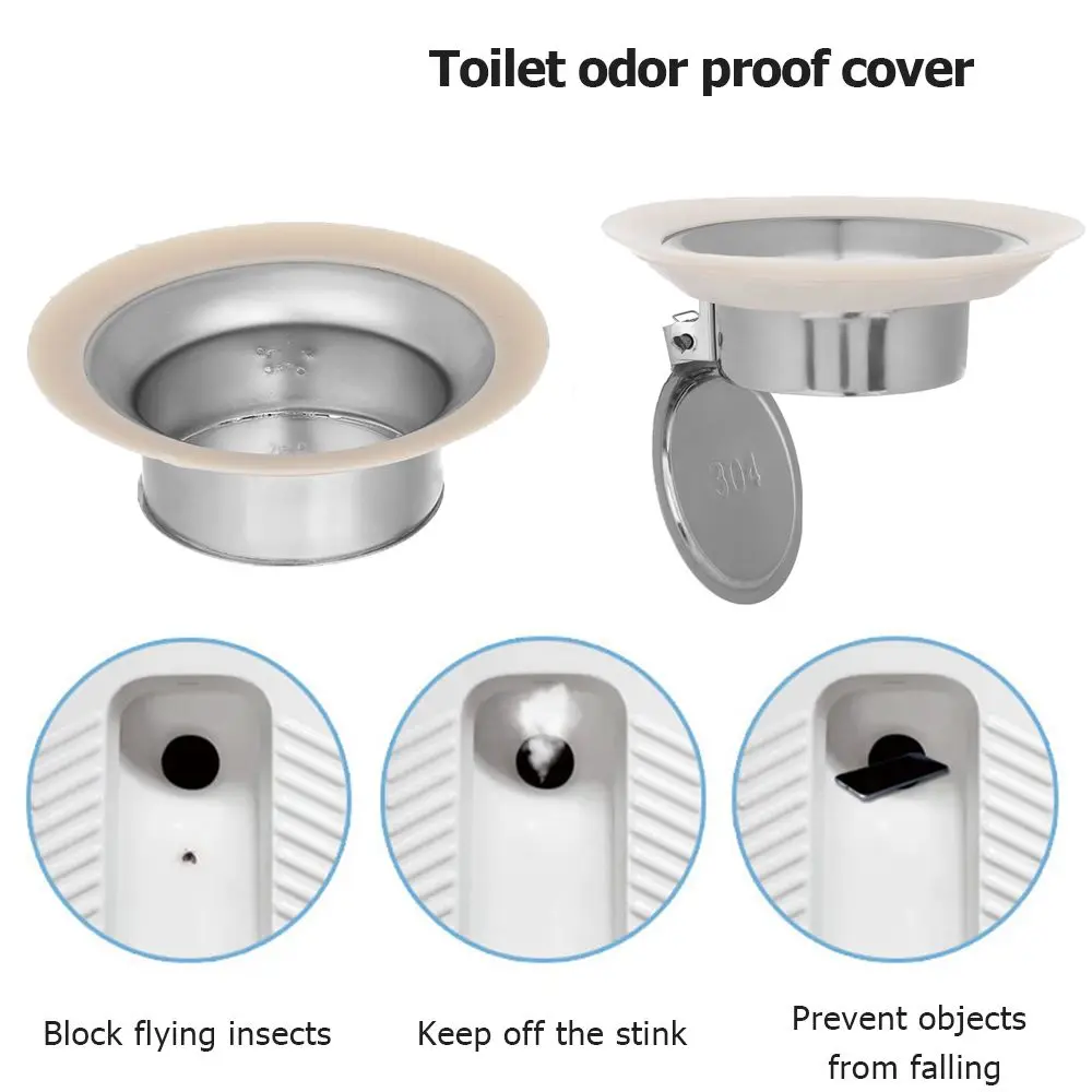 

1PC Toilet Deodorizer Stopper Squatting Pan Anti-smell Plug Sewer Pipe Anti-blocking Cover Sewage Overflow Bathroom Fitting