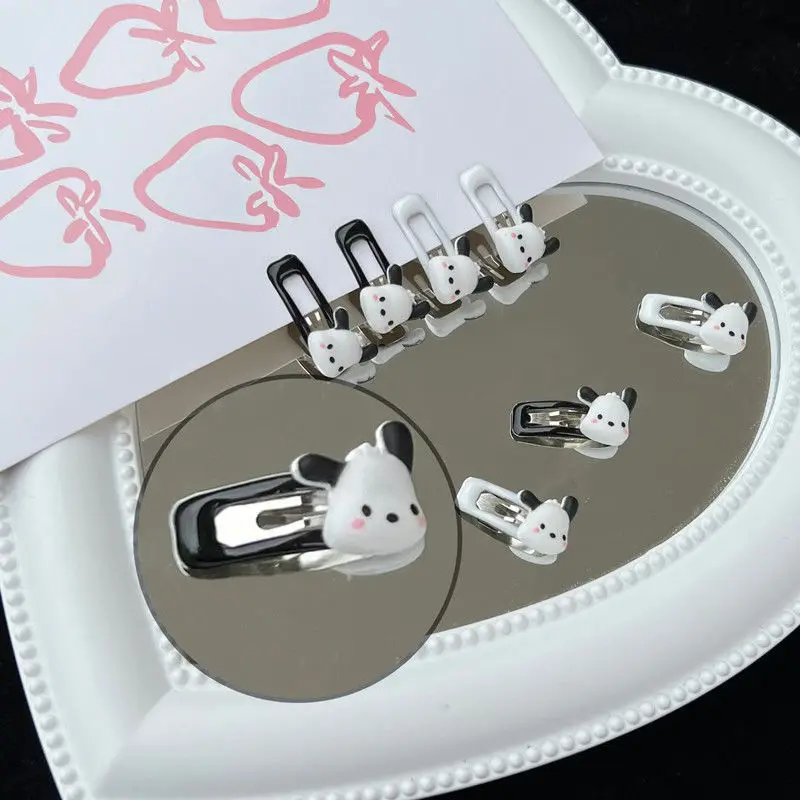 

5Pcs/set Kawaii Sanrio Accessories Pochacco BB Clip Simple Beauty Hair Accessories Bangs Clips Broken Hair Clips Gifts for Girls