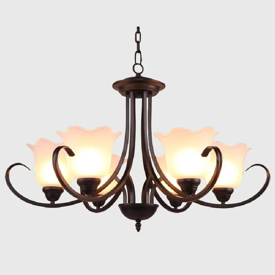 

LukLoy Post-modern Chandelier Living Room Pendants for Chandeliers Study Bedroom Lights Loft Stairs Aisle Classical Chandeleirs