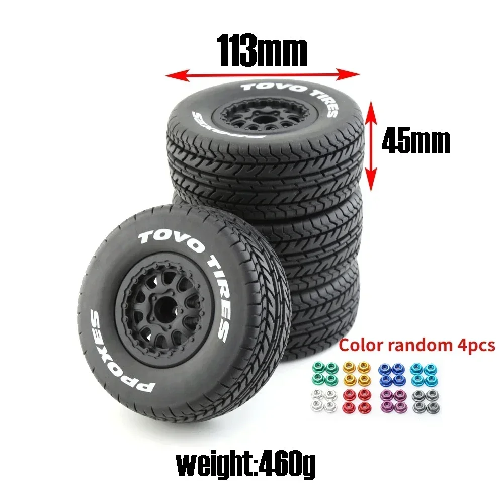4 шт. 112 мм 1/10 шины для грузовиков с шестигранной головкой 12 Slash Arrma Senton HuanQi 727 Vkar 10sc