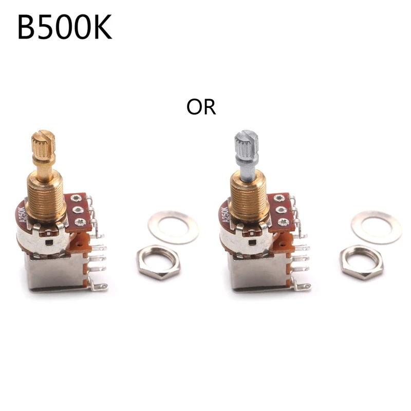

652D Guitar Knob A500K B500K A250K B250K Push Pull Guitars Control Pot Potentiometer Volume Potentiometers Parts