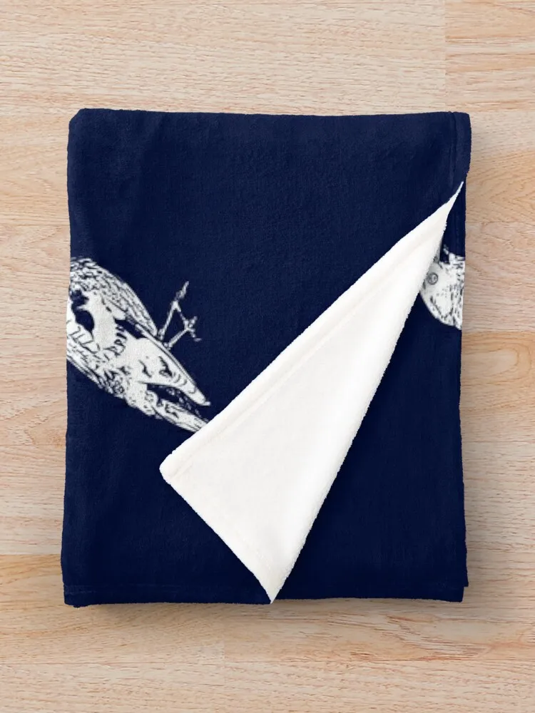 Черная голова Grosbeak белое дизайнерское одеяло термобелье для путешествий детские