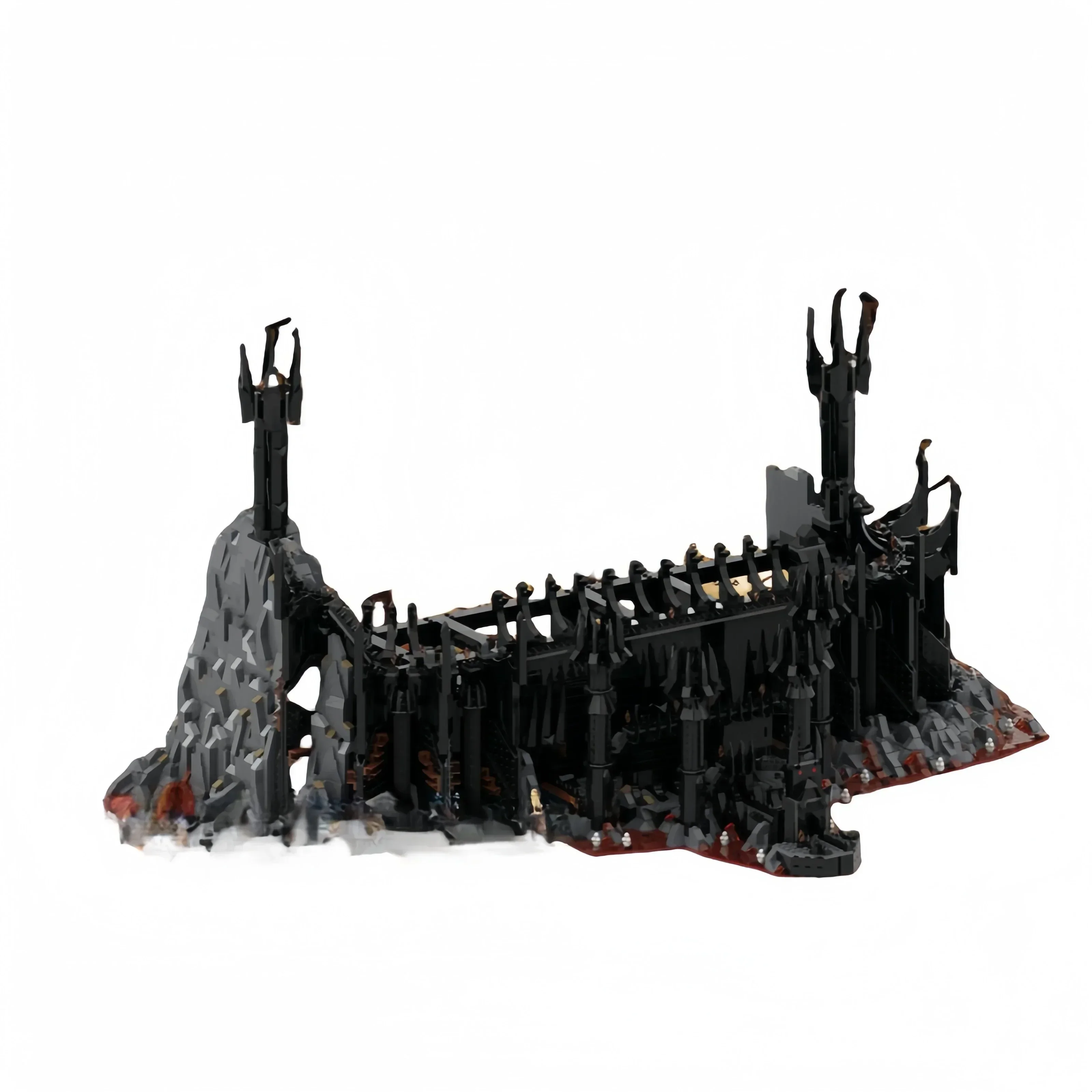 Кольца модель фильма MOC строительные кирпичи средневековый темный замок