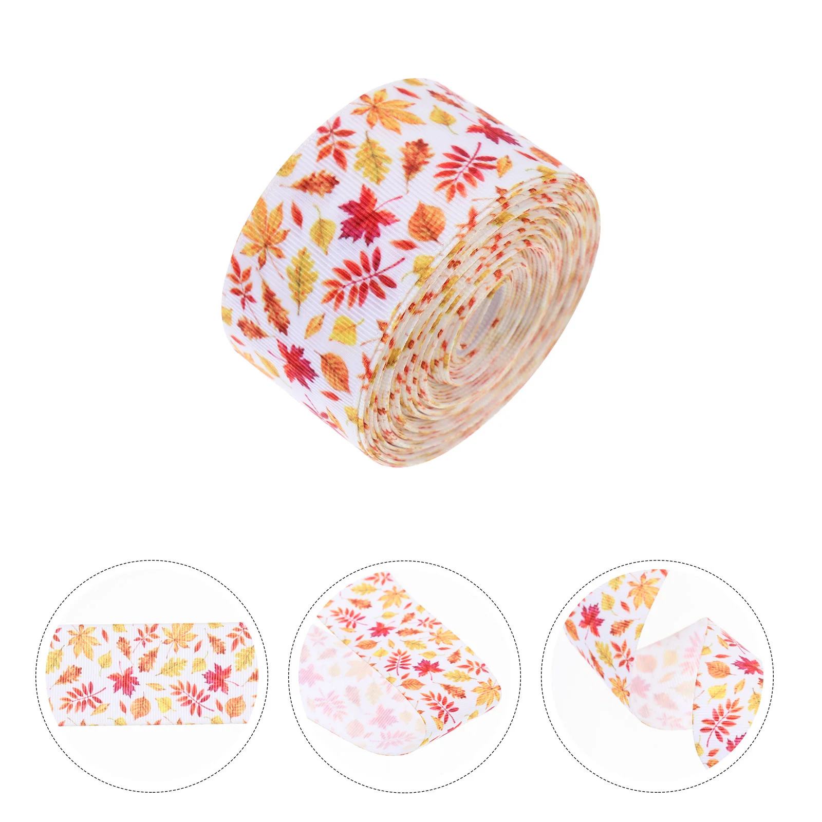 

1 Roll Of Beautiful Exquisite Polyester Ribbon Leaf Ribbon Trim Portable Polyester Ribbon for DIY Decor Handicraft