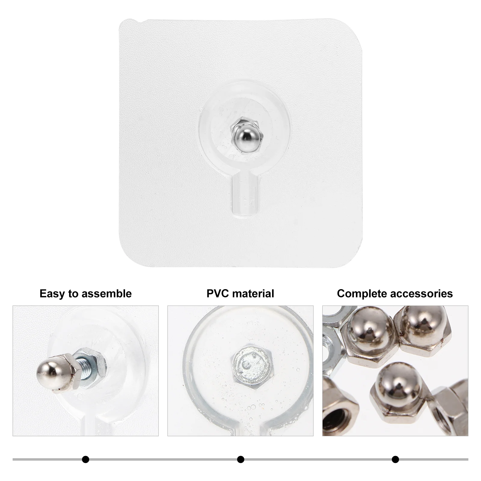 20 шт. клейкие винтовые крючки для ногтей без следов настенные вешалки наклейки