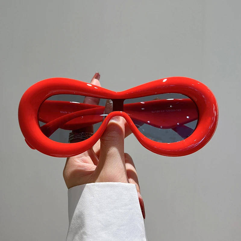 

2023 ARE New in Oval Sunglasses for Men Women 2023 Fashion Retro Brand Design Shades Eyewear Female Candy Color Goggle Sun