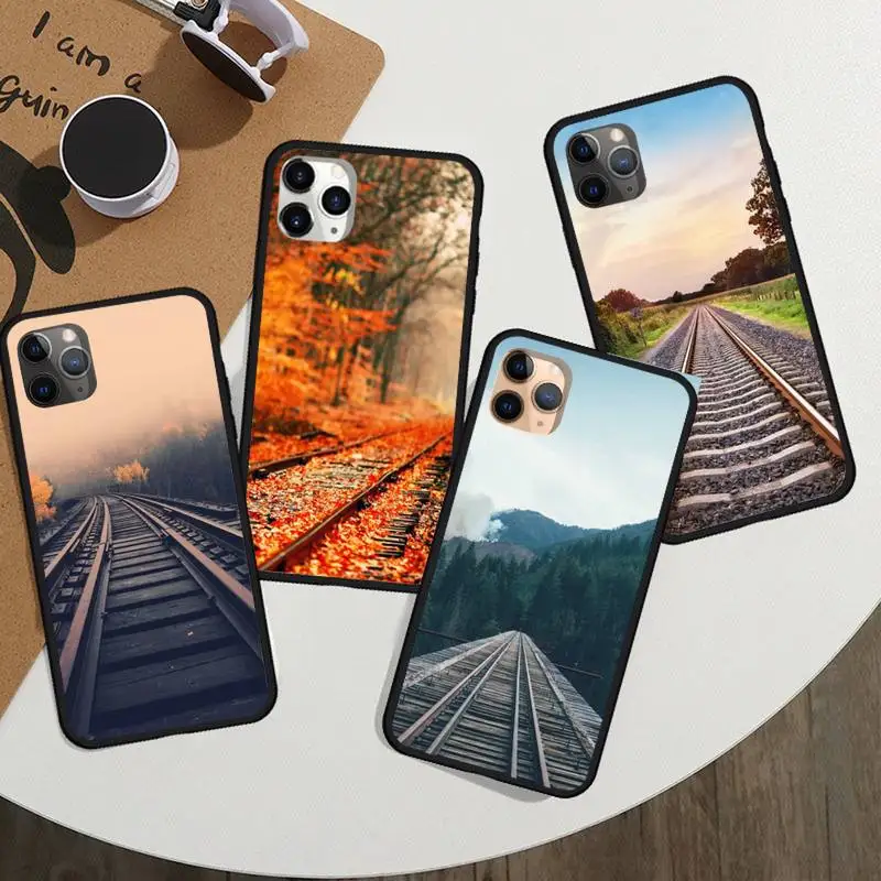 

Railway lanscape Phone Case For iphone 12 11 13 7 8 6 s plus x xs xr pro max mini shell