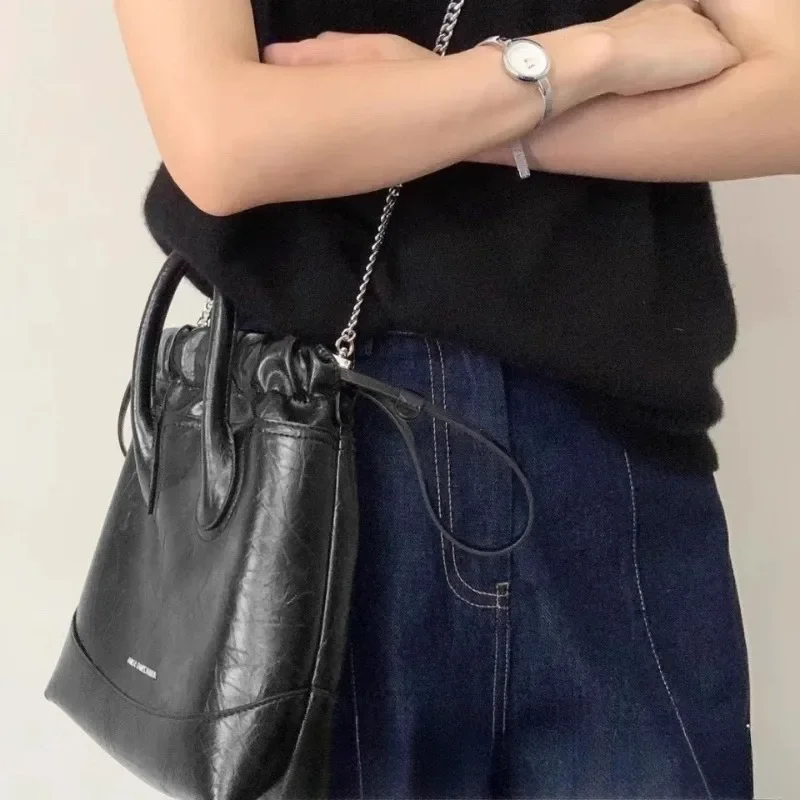 Сумка Stray Bag новинка 2024 сумка-ведро из мягкой воловьей кожи женская коровьей