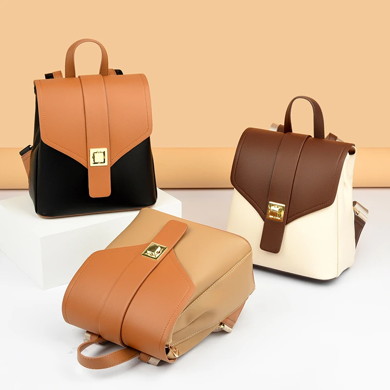 Школьный ранец из искусственной кожи для девочек вместительный дизайнерский