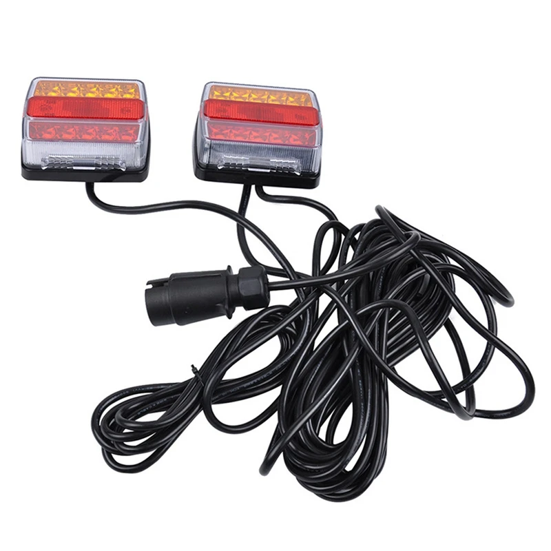 

16 LED Trailer Tail Light Combination Towing Taillight Car Truck Tail Light 12V Number Plate Light