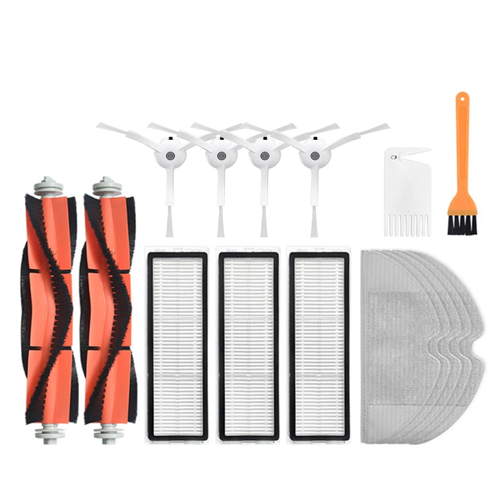 Запчасти для пылесоса Xiaomi MI Robot 2 Roborock S50 S51 фильтр НЕРА + боковая щетка основная T4 P5