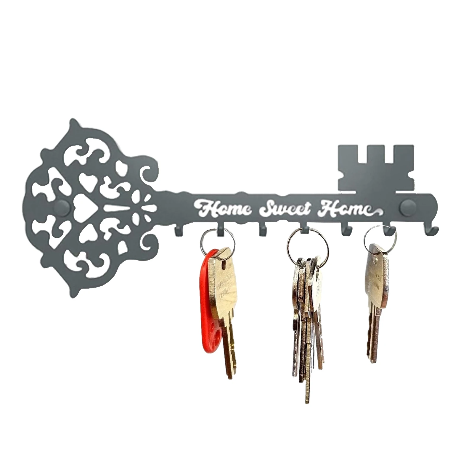

Держатель для ключей настенный Железный крючок для ключей настенное крепление Антикоррозийные металлические крючки для ключей вешалка на...