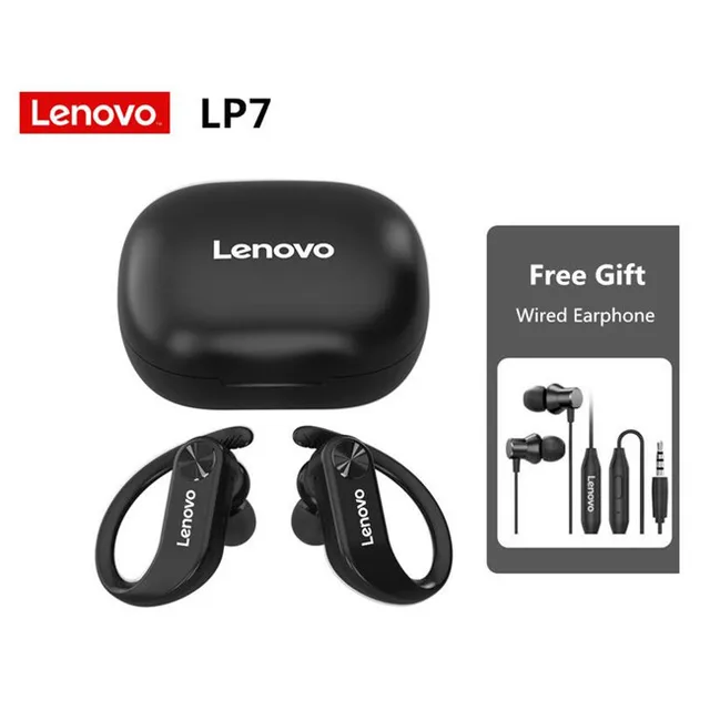 Беспроводные наушники Lenovo LP7 TWS, HIFI звук, Bluetooth наушники,  шумоподавление, Спортивная гарнитура IPX5, водонепроницаемые наушники с  микрофоном | Электроника | АлиЭкспресс