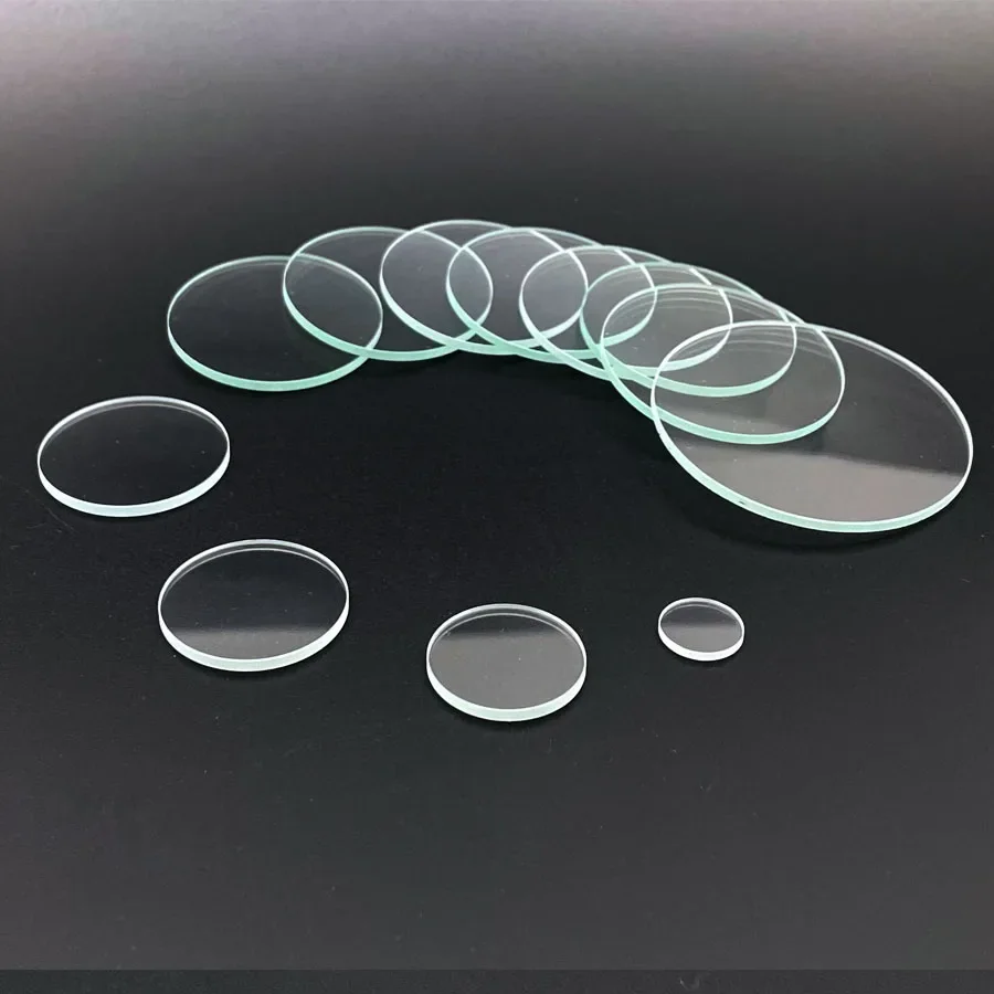 Фонарик налобный с прозрачной плоской стеклянной линзой диаметр