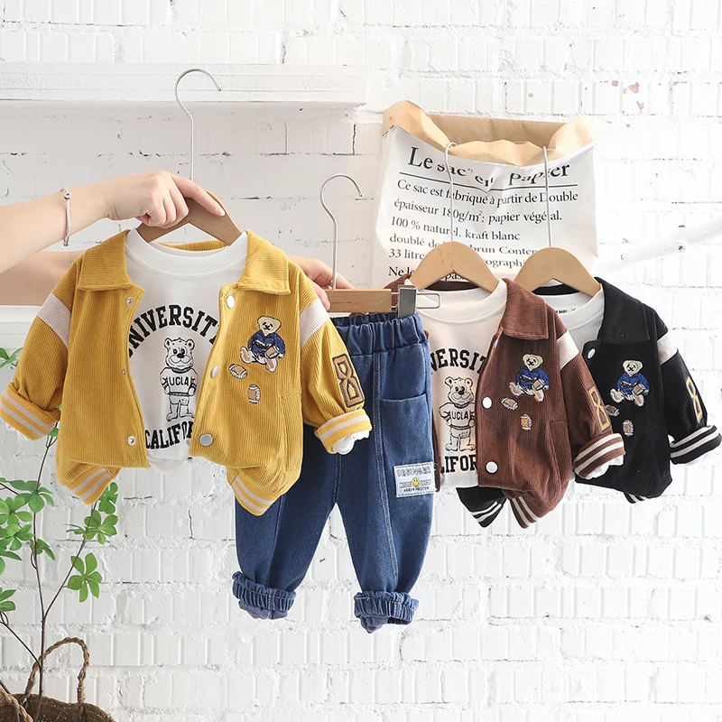 XPZ-Baby clothes Spring Autumn Boys Girls Clothes Baby Boys Girls Long Sleeve cute cartoon animal prints