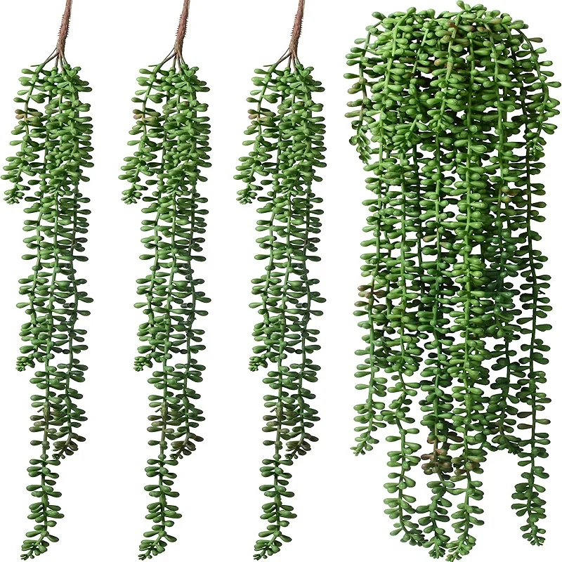 

Artificial Vine Plants Hanging Ivy Green Leaves Garden Decoration Garland Grape Without Pot Fake Greenery Plant Home Accessories