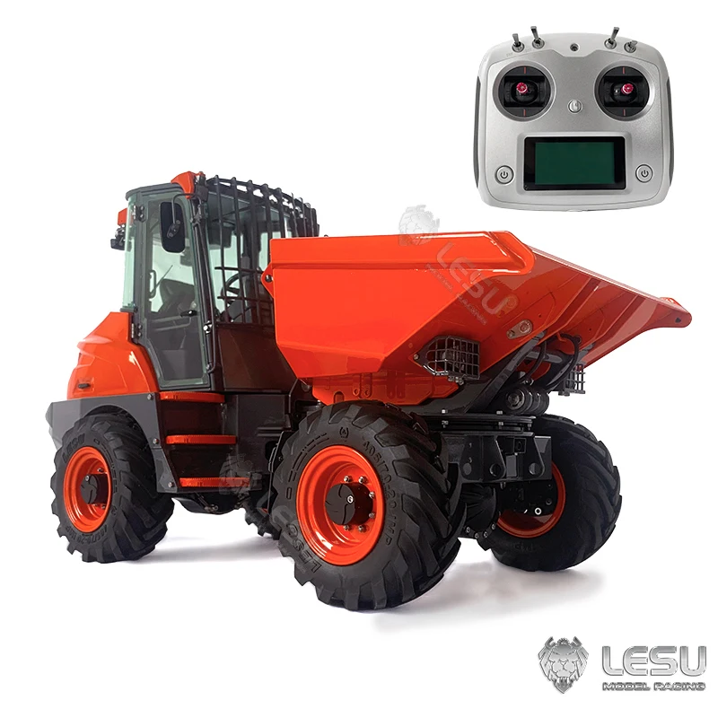 

LESU 1/14 RC Hydraulic Articulated Dump Truck 4X4 6MDX Remote Control Tipper Painted Assembled Toys Model Toys for Boy TH21518