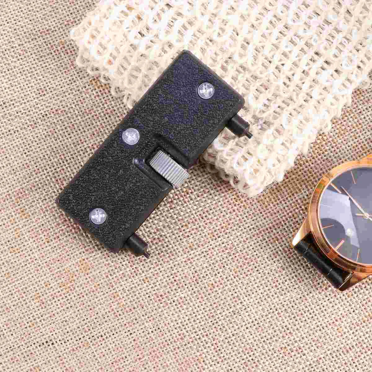 

Watch Adjustable Back Case Opener Closer Remover Repair Watchmaker Holder Tool Black