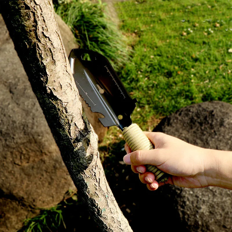 

Camping Tactical Small Hand Shovel Outdoor Camping Military Shovel Stainless Steel Small Shovel Multifunctional Survival Tools