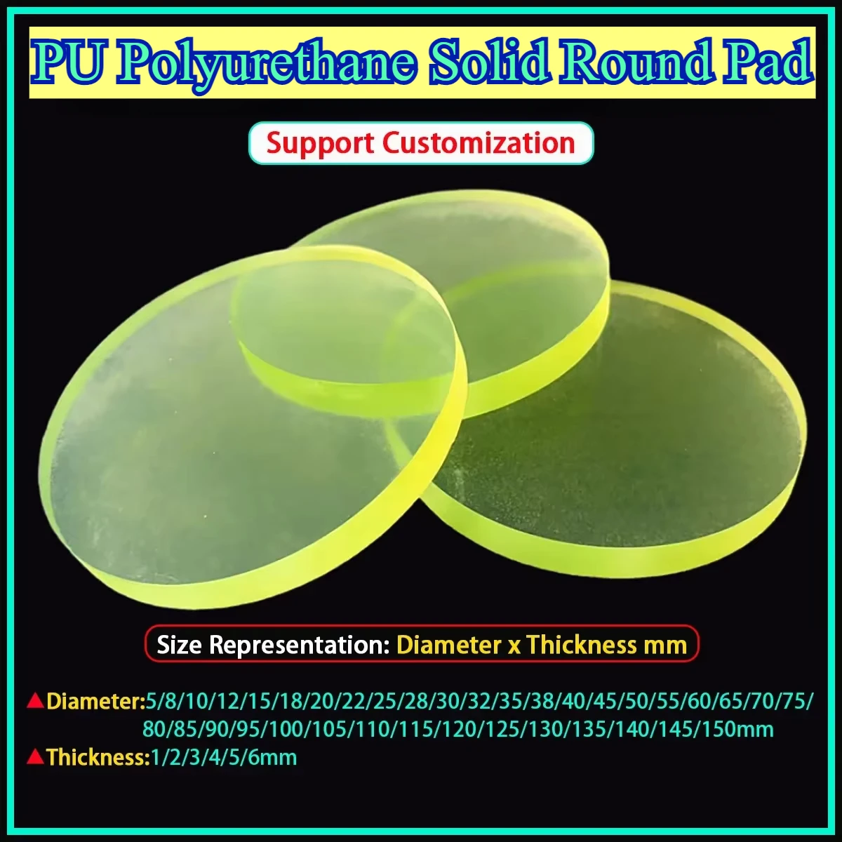 Полиуретановые круглые прокладки 5-150 мм