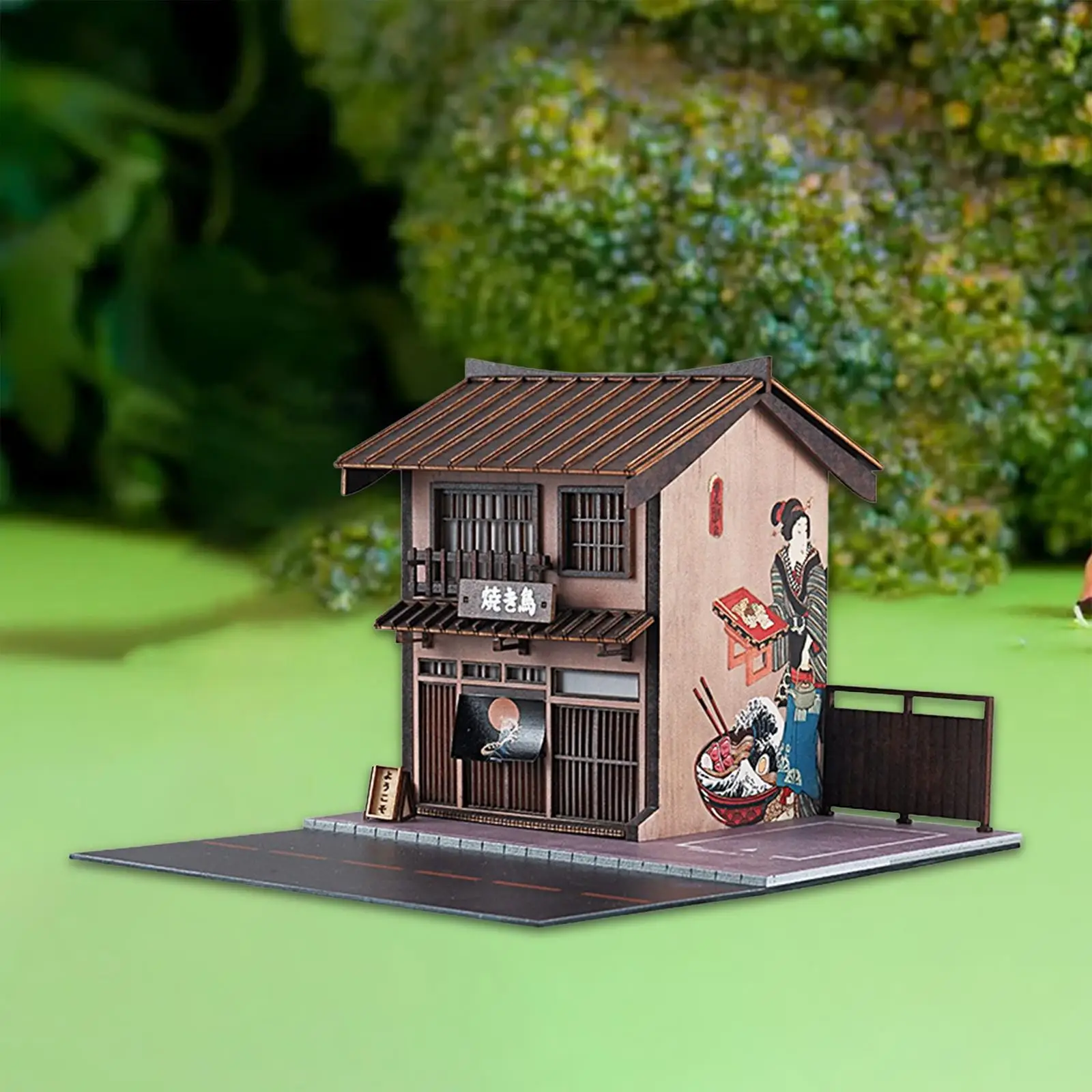1/64 Shop Model Diorama Making Kits for Miniature Scene Micro Landscape Vehicle Model Storage DIY Scene Model Street Building