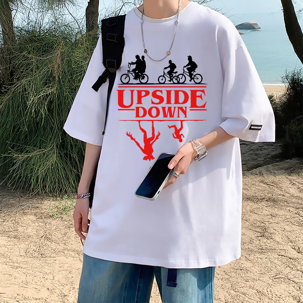 

Tv Strangers Things T-shirt Mens Women Casual Tshirt Teenager Unisex Fashion Long Sleeve Tops 100% Cotton Short Sleeve Tee-shirt