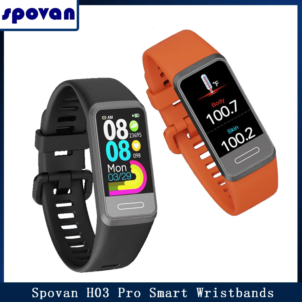 

Спортивный смарт-браслет SPOVAN H03 Pro с ЭКГ, PPG, трекер активности, артериальное давление, пульсометр, HRV, мониторинг сна, Reloj