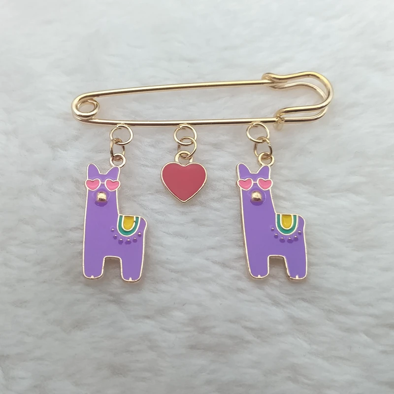 Симпатичные и забавные броши в форме животных эмаль не Альпака значок брошь