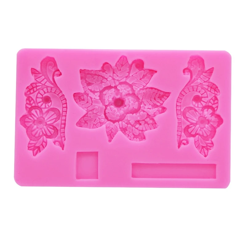 

Silicone Chocolate Mold Rose Shaped Chocolate Candy Moulds Baking Gadgets Non-stick Silicone Material for Kitchen Baking