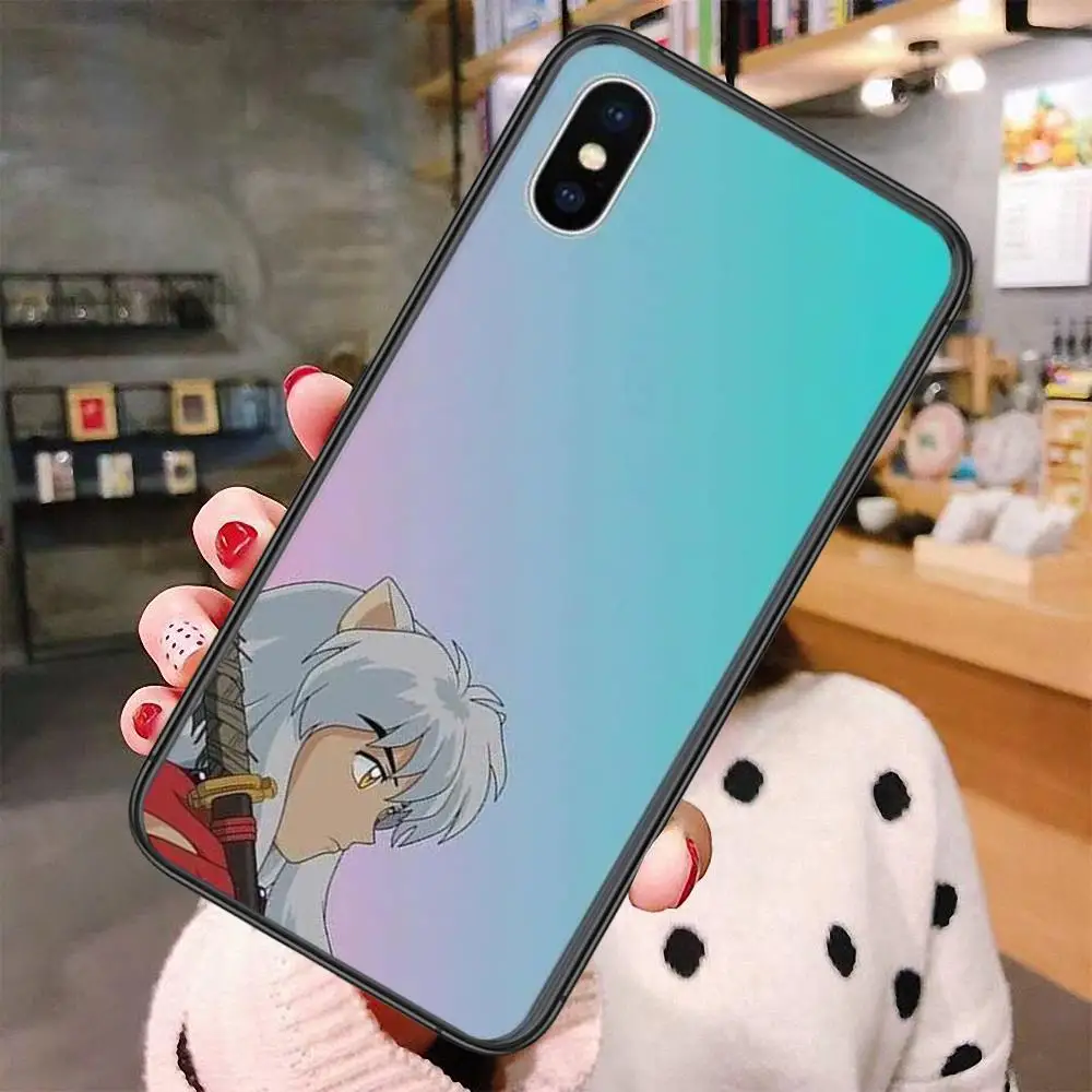 Черный чехол 3D разумная цена японская аниме собака Яша для Xiaomi Redmi Note 5 6 7 8 8T 9 9S 9T 10