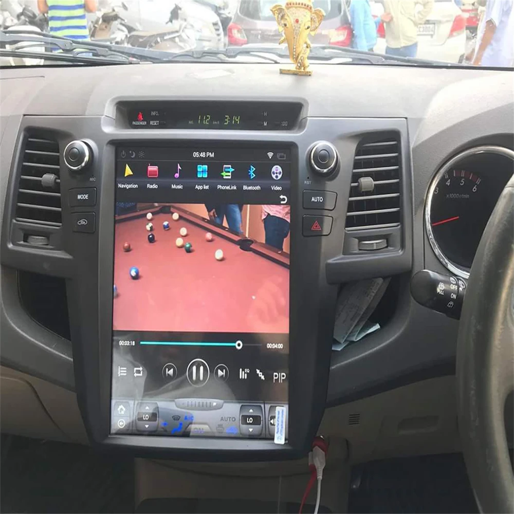 

12.1"Tesla Screen Android 12 For Toyota Fortuner/HILUX SW4 2005 -2015 Auto Radio Stereo Multimedia Player Carplay GPS Navigation