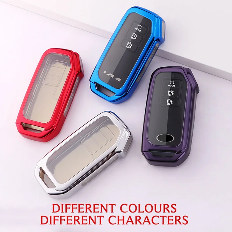 

Чехол для автомобильного ключа из ТПУ чехол для ключей аксессуары для ключей для Kia Ev6 Seltos K5 Sorento Mq4 7 кнопочный чехол для ключей