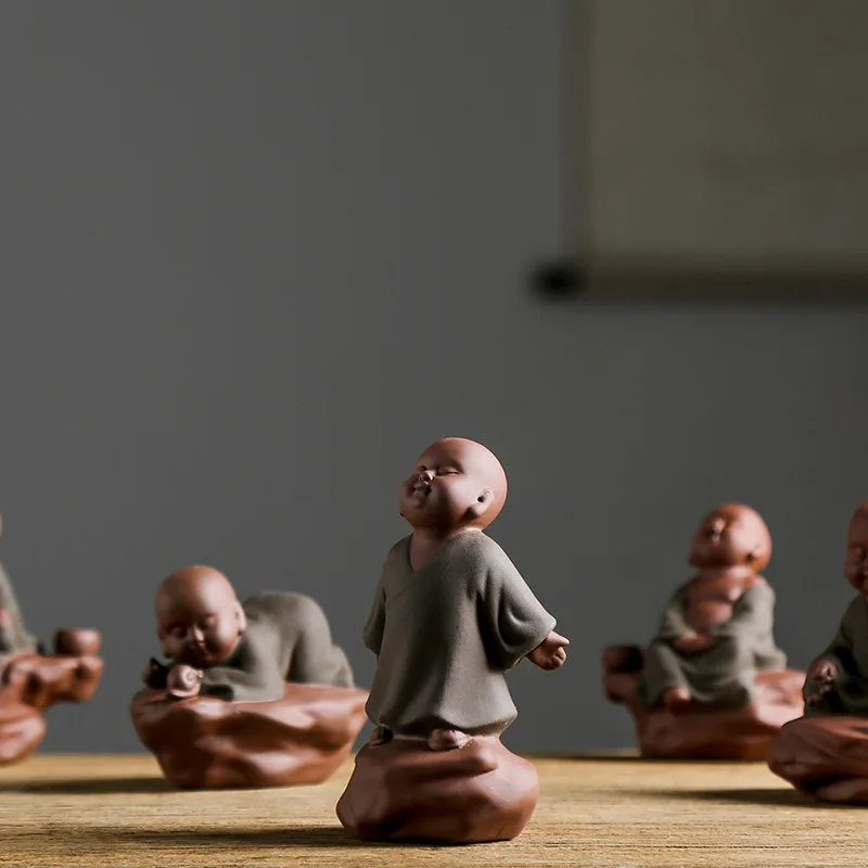 Керамические маленькие украшения для автомобиля китайский дзен-пурпурный