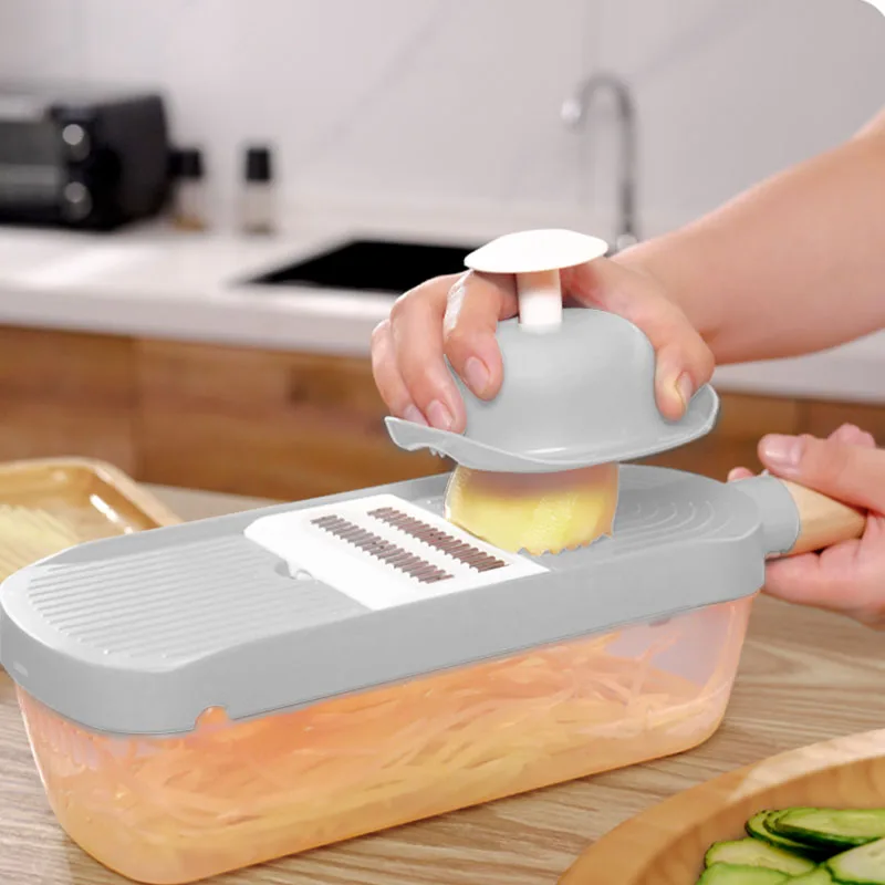 

Multifunctional Vegetable Cutter Peeler With Back Storage Vegetables Slicers Shredders Kitchen Accessories Kitchen Use Gadget