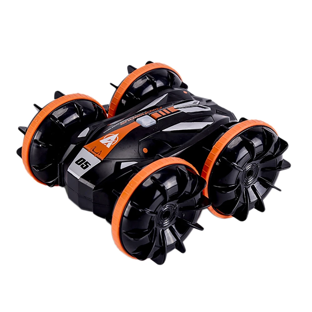 

JJRC 1:24 Детская игрушка 4WD амфибия с дистанционным управлением 2,4G трюковый автомобиль водонепроницаемый внедорожник двусторонний Вождение Т...