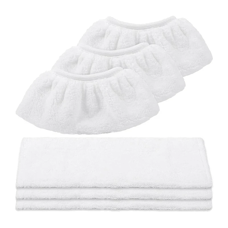 

Microfiber Cloth Set Compatible For Karcher Easyfix Steam Cleaner SC2,SC3,SC4,SC5 (3 For Floor Nozzle+3 For Hand Nozzle)