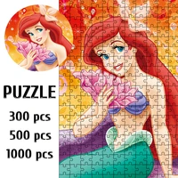 ariel puzzle mermaid jigsaw puzzle disney cartoon tangram puzzle disney princess games and puzzles disney intellectual toy hobby