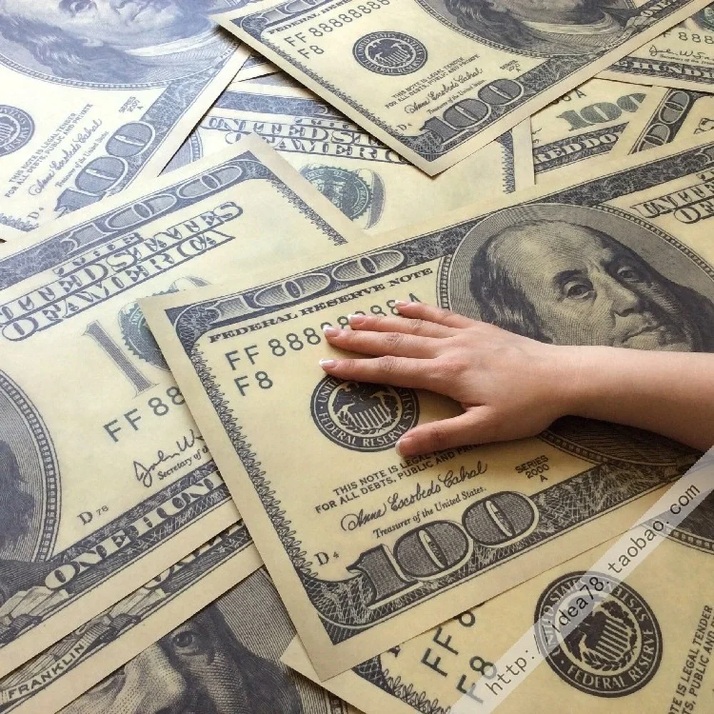 Плакат на 100 долларов художественная роспись настенный плакат ВИНТАЖНЫЙ ПЛАКАТ