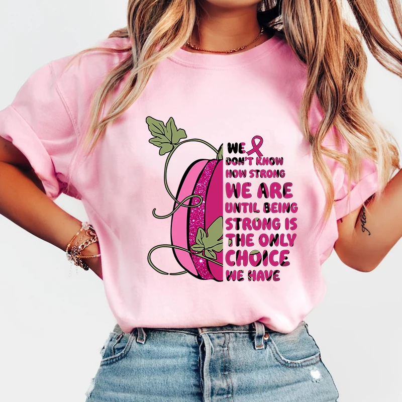 Новые женские и мужские футболки с принтом о раке груди повседневные Летние