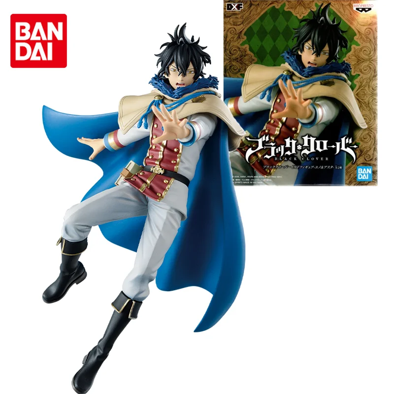 

Bandai Genuine Black Clover Anime Figure Yuno Grinbellor Action Figure Toys for Boys Kids Children Birthday Gifts Collectible