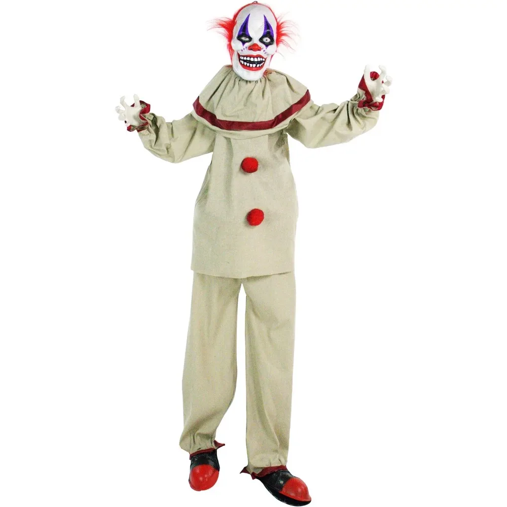 

5-Ft. Animatronic Clown, Indoor/Outdoor Halloween Decoration
