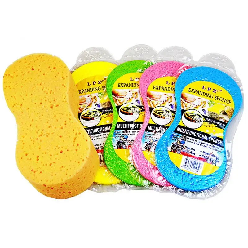 

Dish Scrubber Abrasion-proof Dish Scrubber Car Wash Sponge For Bathroom Household Strong Water Absorption Capacity Kitchen