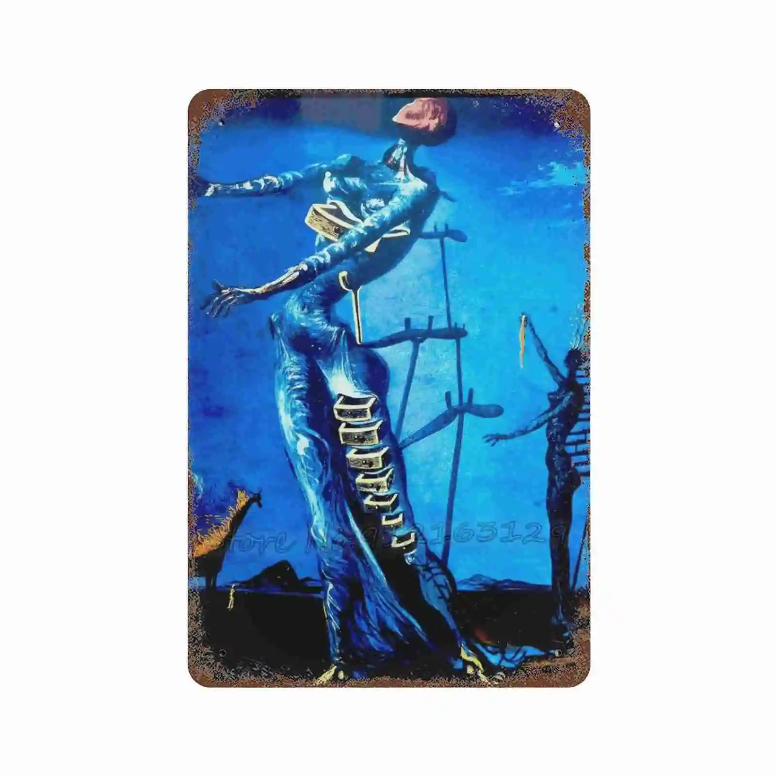 Жесткий Жираф: винтажный абстрактный принт металлический знак Декор жестяной